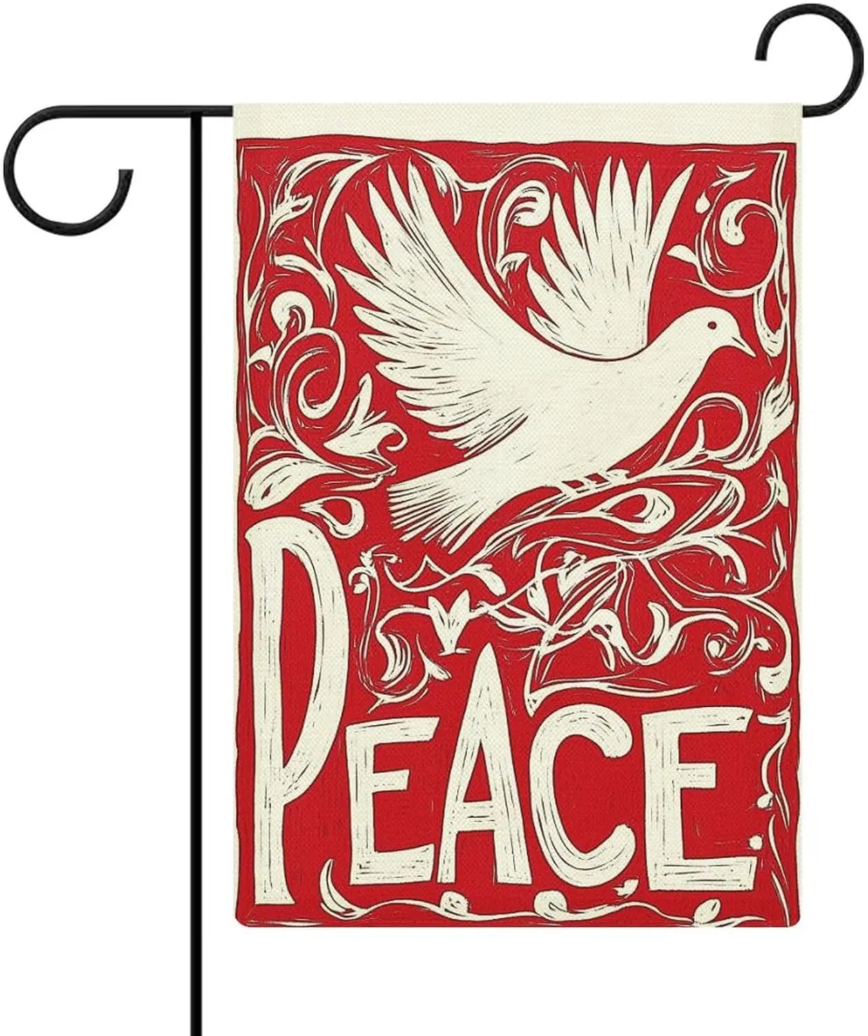 Peace Dove Garden Flag House Yard Outside Flag Seasonal Holiday Burlap Garden Decoration Home Decor Double Sided Flag 12x18  yyi