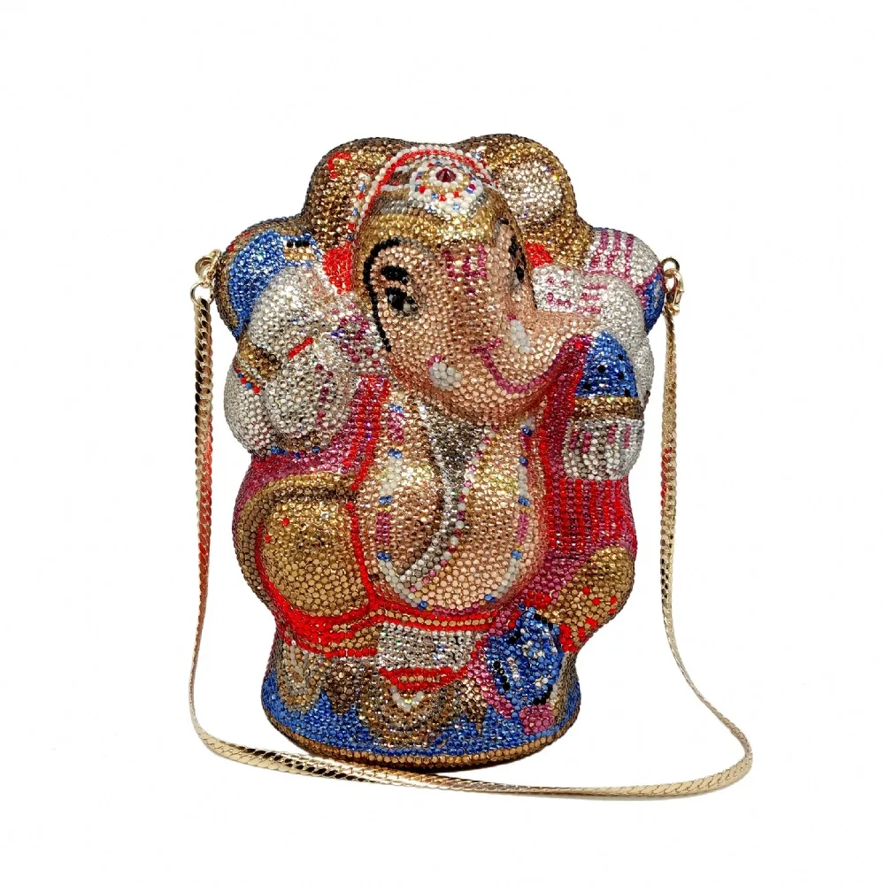 

Crystal Elephant Diamond-encrusted Dinner Bag Hand-inlaid With Diamonds Clutch Animal-shaped Banquet Bag Bolso Diseñador De Lujo