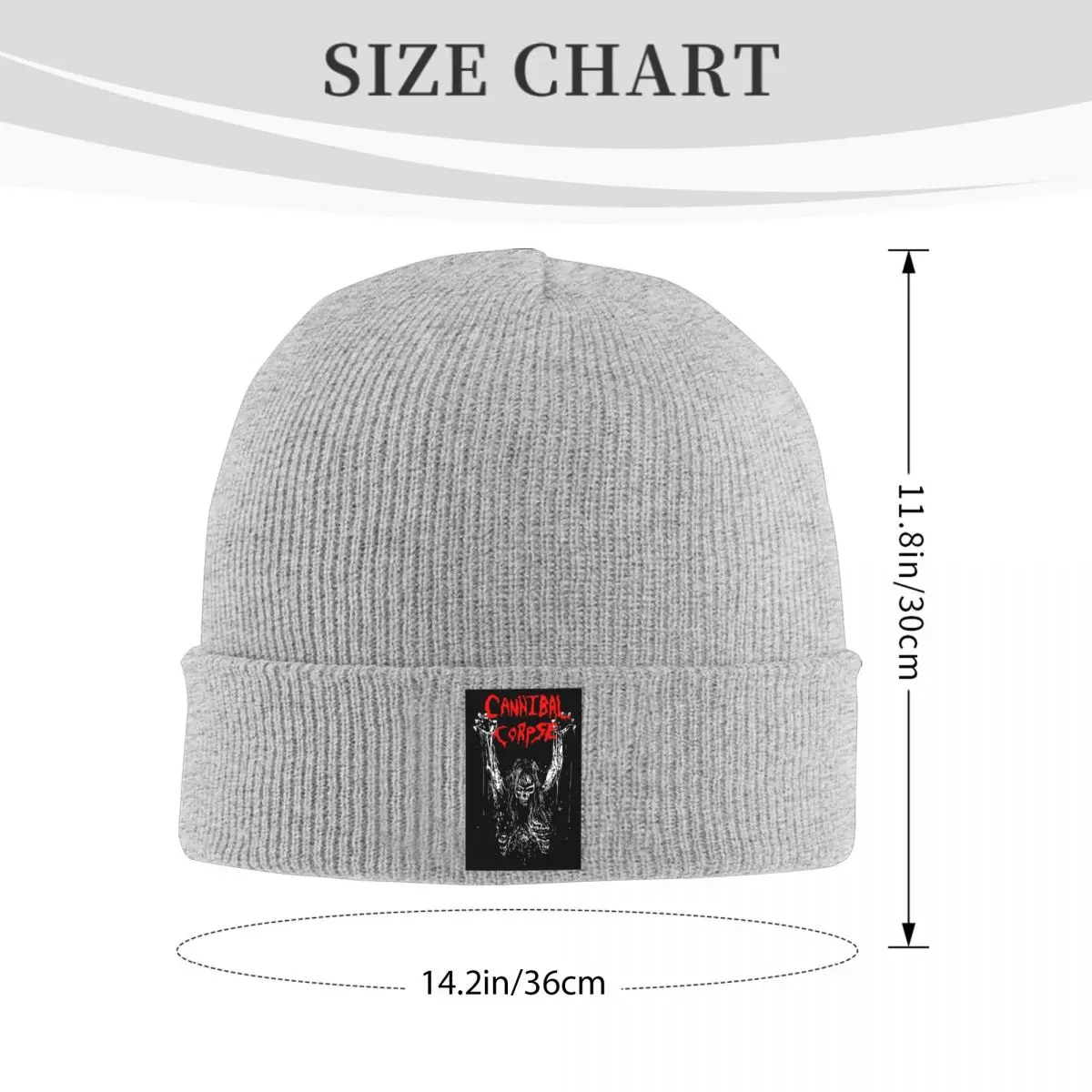 Cannibal Corpse Death Metal Band Warm Knitted Cap Winter Knit Bonnet Hat Skullies Beanies Hip Hop Caps for Unisex