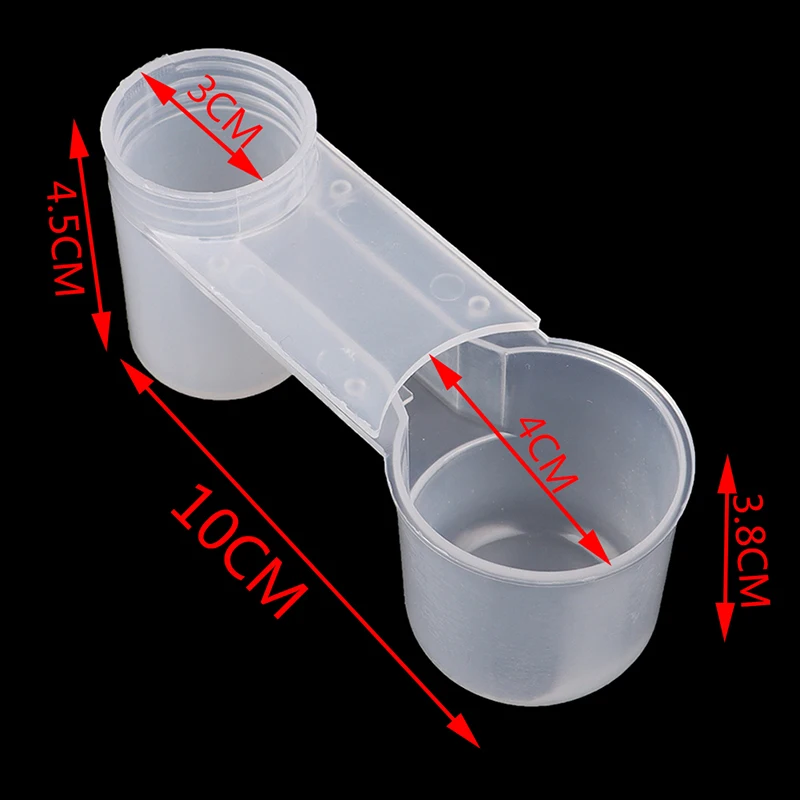 5Pcs Plastic Bird Feeder Clear Water Bottle Drinker Cup For Pigeon Bird Accessories Transparent