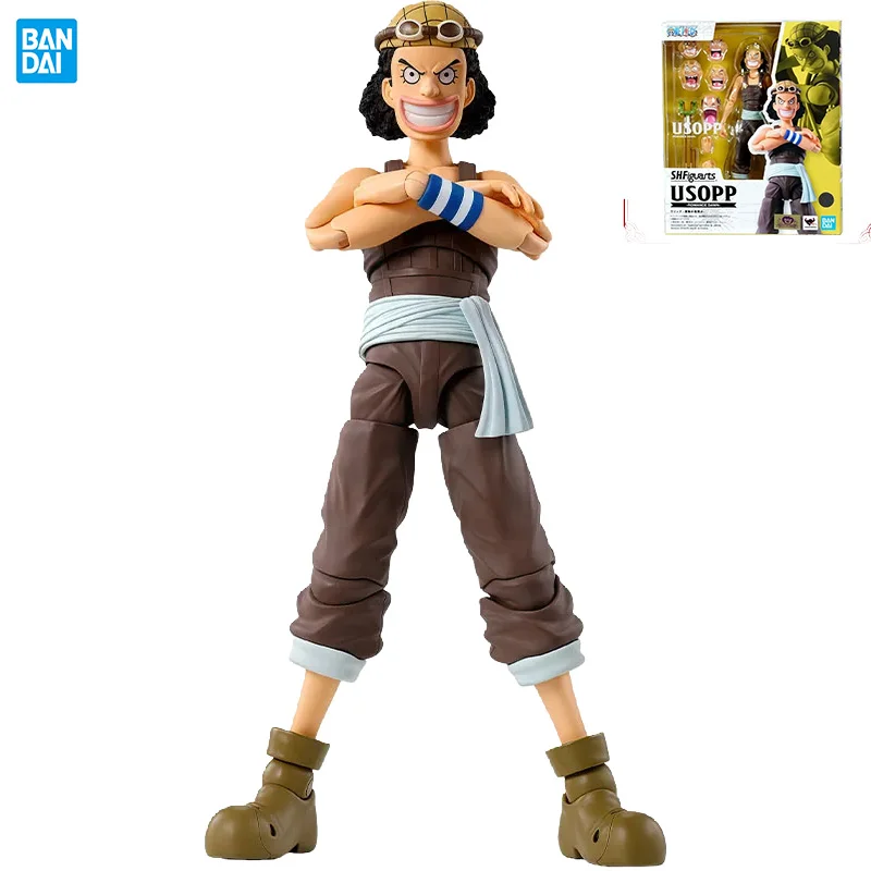 

В наличии: Оригинальная фигурка Bandai One Piece SHF Усопп «Романтика на рассвете», готовая модель, коллекционная игрушка для мальчиков, подарок