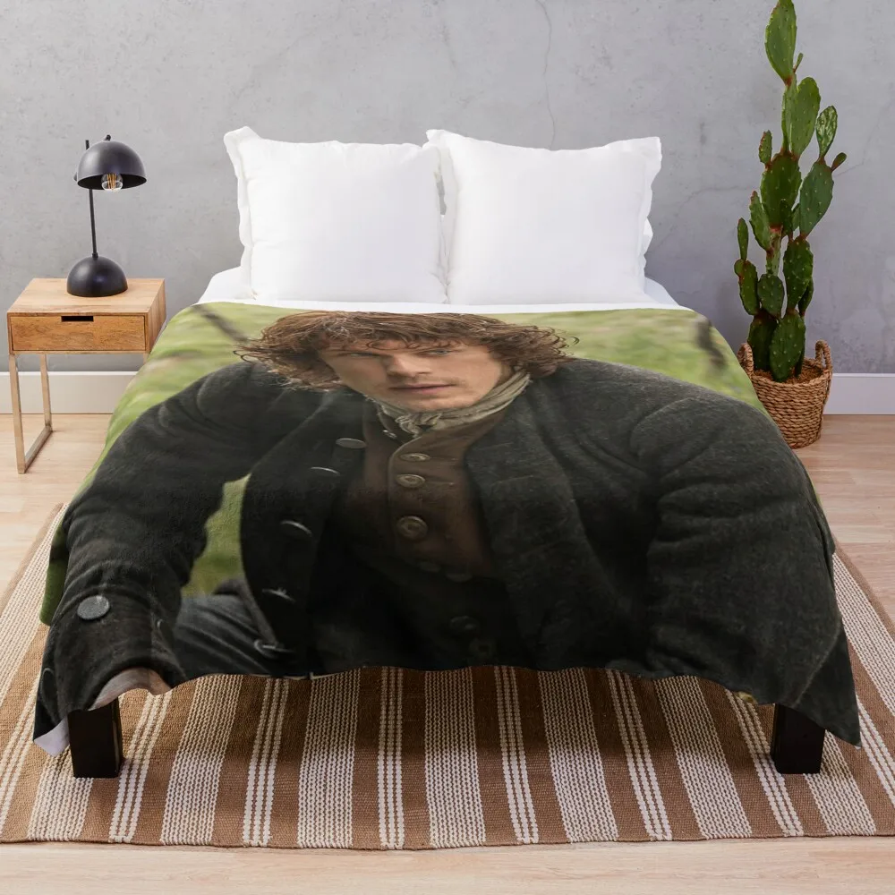 Outlander Jamie Fraser new - Throw Blanket Blankets Sofas Of Decoration cosplay anime sofa bed valentine gift ideas Blankets