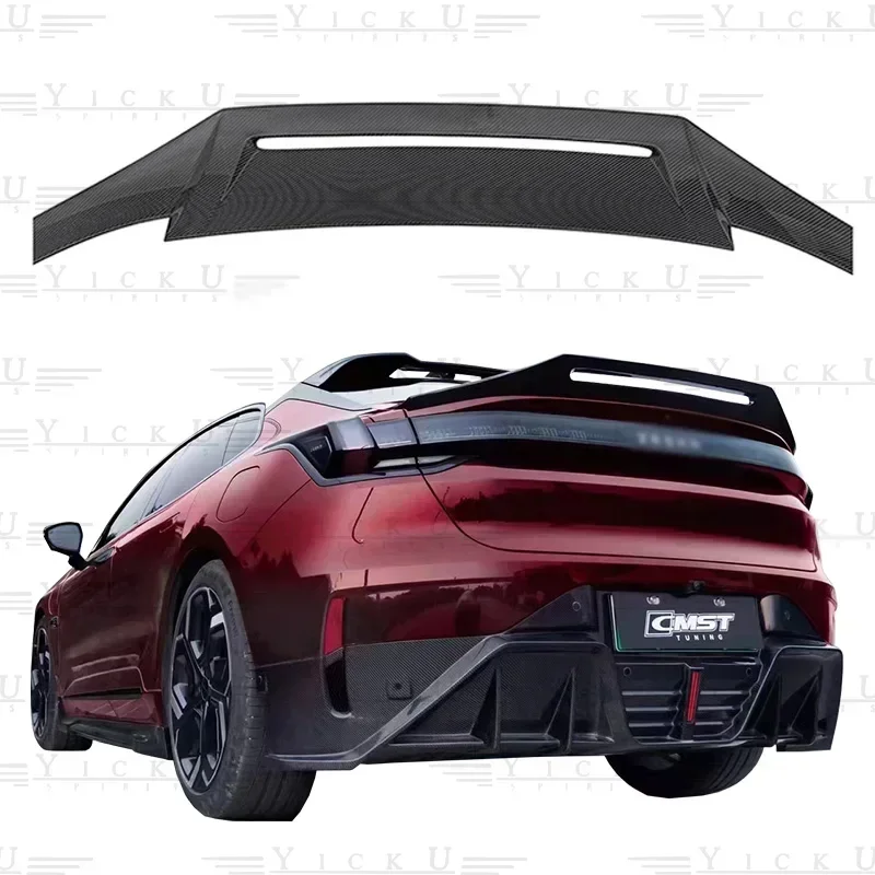 High quality hot selling CMST genuine carbon fiber body kit with rear lip diffuser suitable for ZEEKR 001