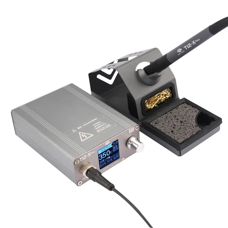 OSS T12-X PLUS Soldering Station Electronic Soldering Iron With T12 Tips For PCB Repair Phone Board Welding Repair Tools