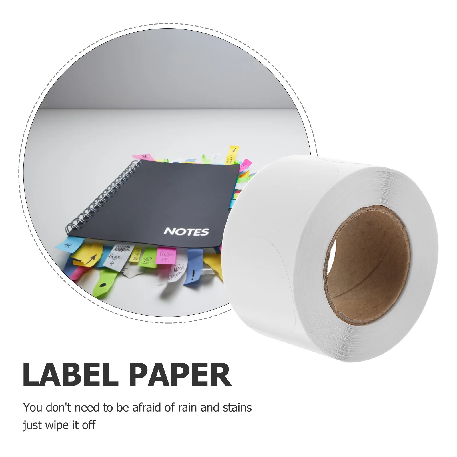 

1 Roll Thermal Labels Blank Self Adhesive Address Labels for Express Shipping Packaging Inventory Organizing Stickers