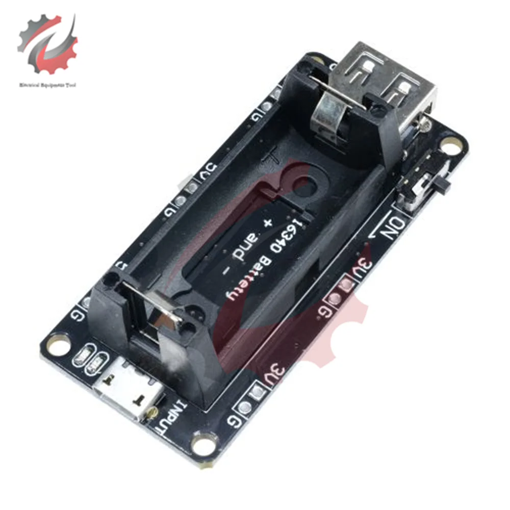 16430 Dual Output Micro USB 3.3V 5V Power Bank Battery Charging Module Rechargeable Battery Holder Lithium Battery Charger Board