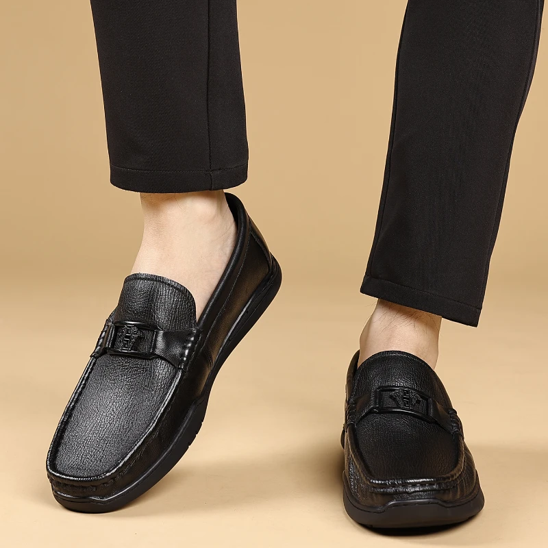 

45-48 size wide-footed business casual shoes with anti-slip and lightweight properties, suitable for spring and summer, men's Br