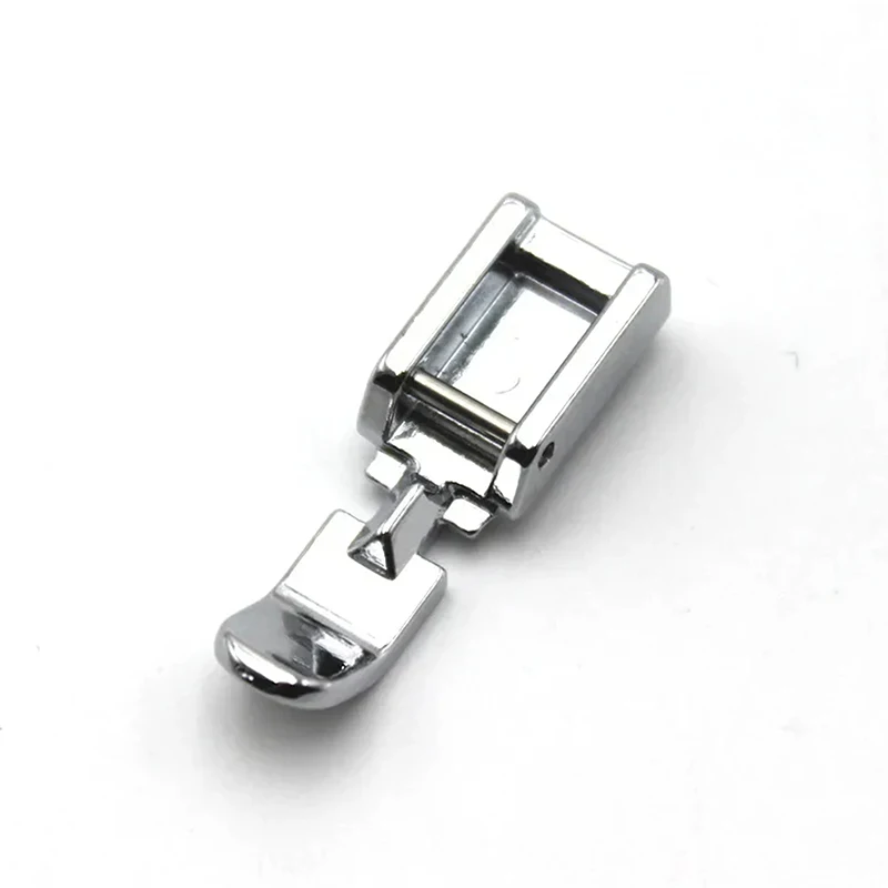 Zipper máquina de costura calcador pé, esquerda direita estreita, compatível com haste baixa, Snap On, acessórios de costura