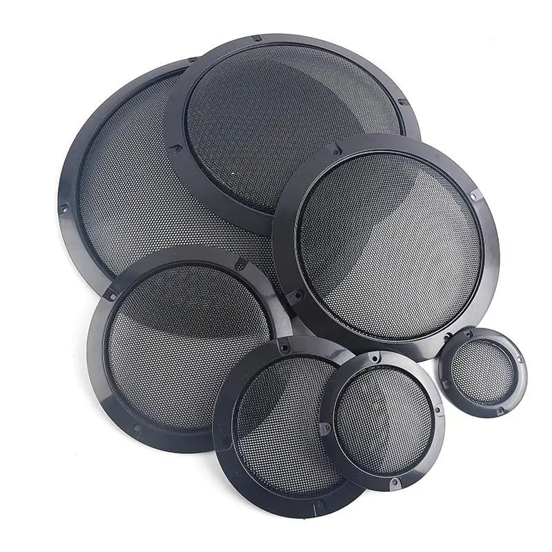 2/3/4/5/6.5/8/10 inch Speaker Net Cover High-grade Mesh Enclosure Speakers Black speaker mesh cover ring view 3