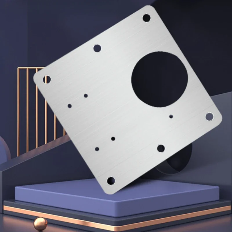 Hinge 304 Stainless Steel Repair Piece Thickened Installation Fixed Board, Wardrobe Door, Furniture Damaged Hinge Repair Pad 4PC