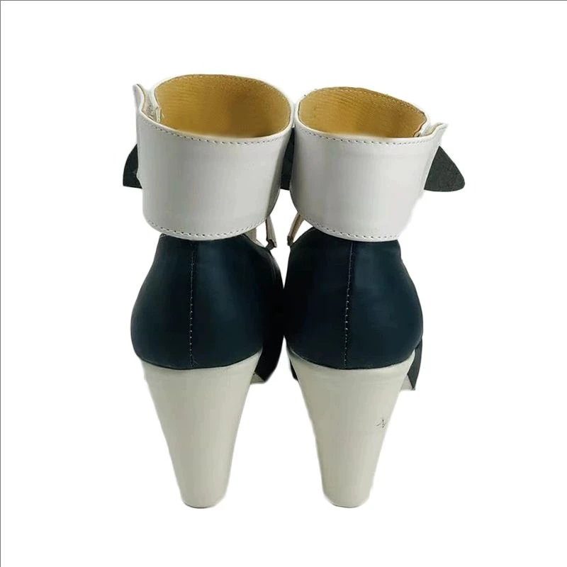 Biblioteca de ruina angela cosplay sapatos trajes de jogo feminino salto alto sapatos de couro artificial anime jogos vestir-se