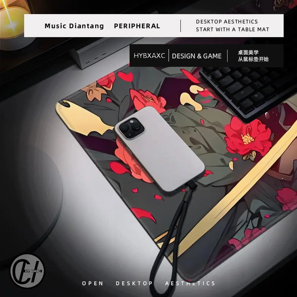 Demon Slayer Mouse Pad Gaming Laptops Keyboard Mat Deskmat Pc Accessories Desk Protector Mousepad Gamer Mats Anime Mause Pads