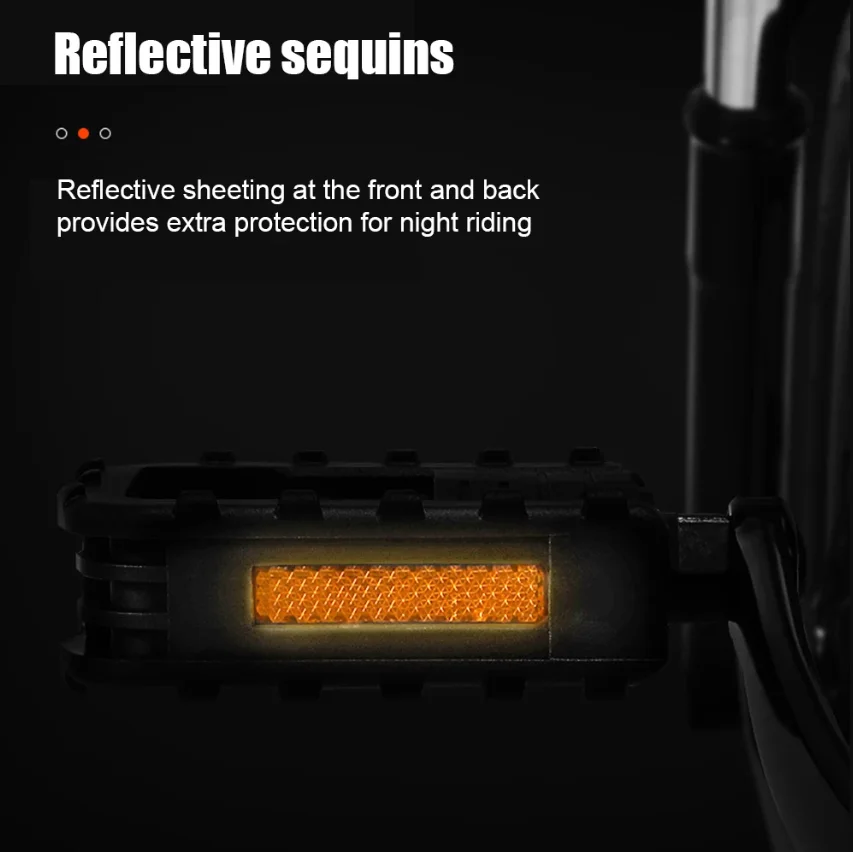 

TESNO Universal Platform Pedals with Reflector for Mountain Road Bike Folding Bike Electric Vehicle - Bicycle Riding Accessories