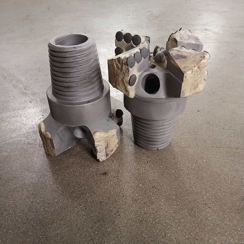 PDC drill bit/Mine construction equipment/Diamond concave 4-wing coreless drill/Mining diamond composite drill bit