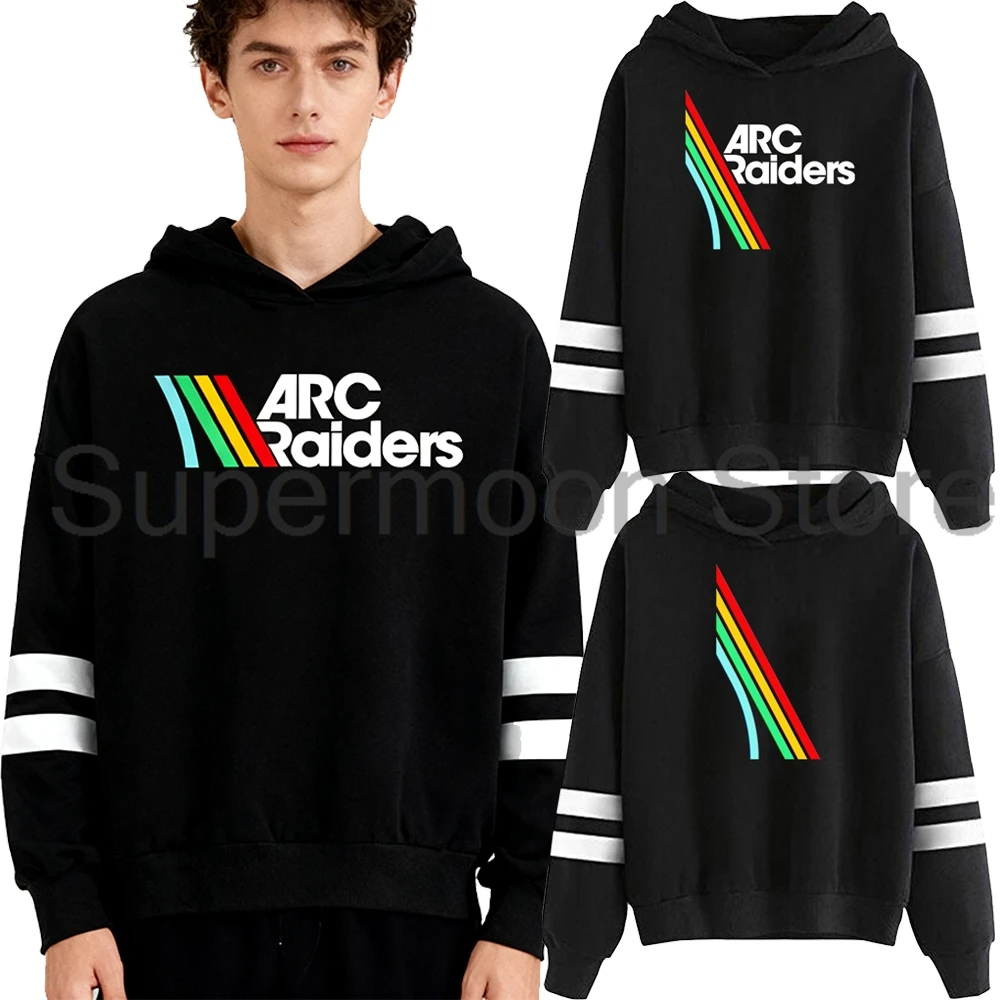 

ARC Raiders Logo Hoodie 2025 New Game Merch Pocketless Parallel Bars Sleeve Streetwear Women Men Hooded Sweatshirt