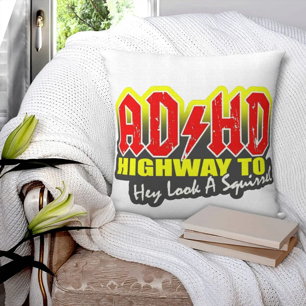 AC DC Heavy Metal (6) Square Pillowcase Polyester Pillow Cover Velvet Cushion Decor Comfort Throw Pillow For Home Bedroom