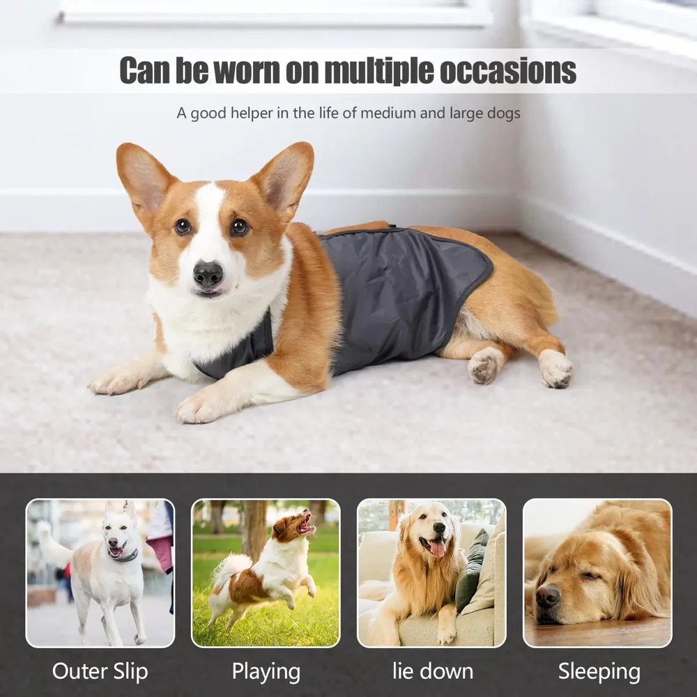 Hunde-Bauchabdeckung, atmungsaktives Hundetuch, schmutzabweisend, wasserdicht, Bauchbänder, waschbar, Haustier-Tuch, für drinn