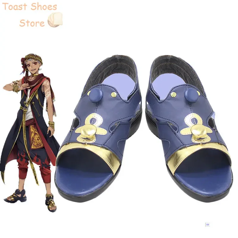 

Игра Twisted Wonderland Kalim, обувь для косплея, ботинки из искусственной кожи, реквизит для косплея, аксессуары, реквизит для костюма