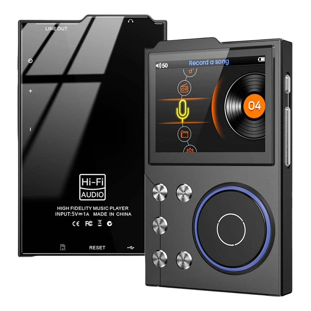 HiFi MP3 Player Lossless DSD Digital Audio Music Player Bluetooth-Compatible 5.3 Portable Audio Player Support Up To 256GB