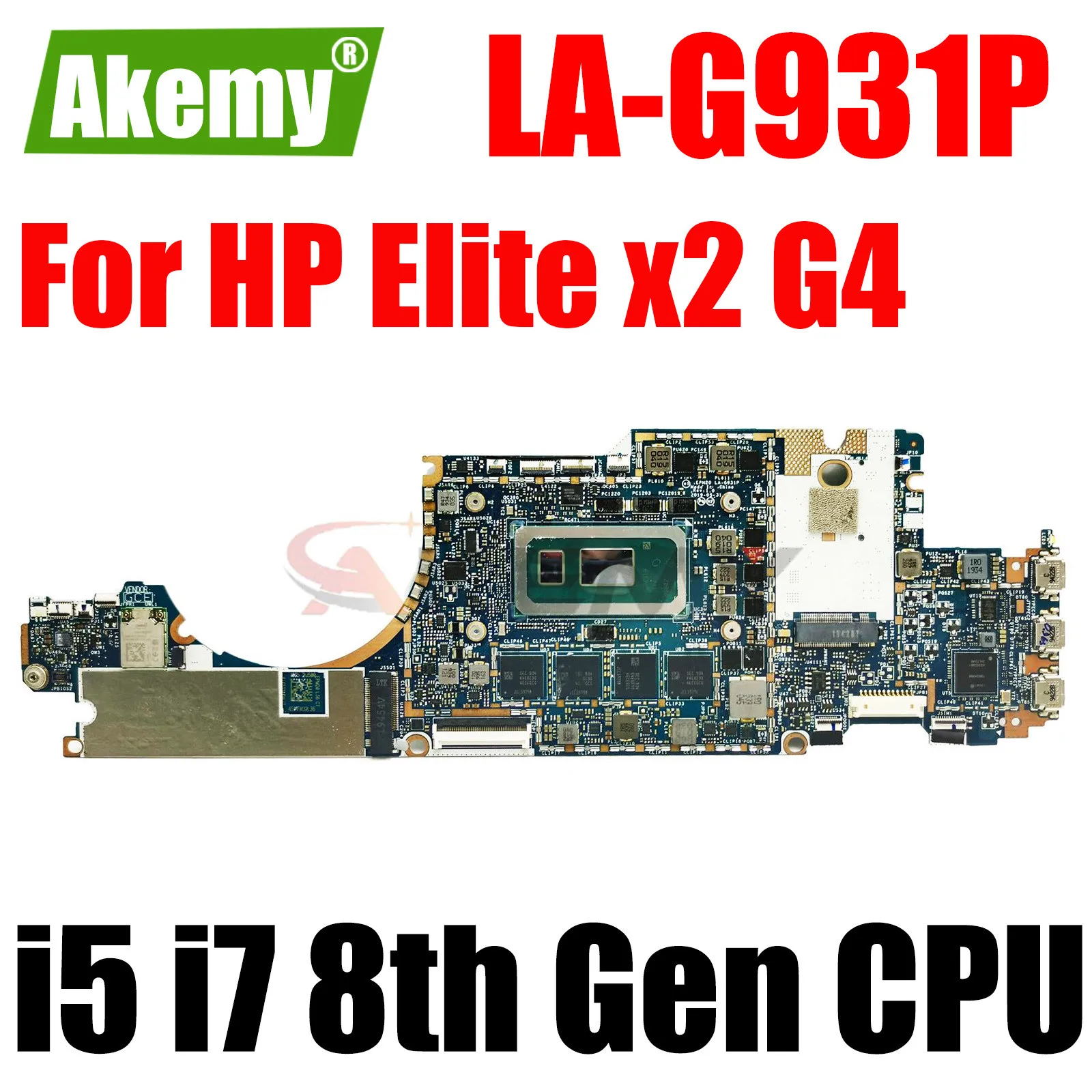 

For HP Elite x2 G4 Laptop Motherboard EPM20 LA-G931P With i5 i7 8th Gen CPU 8G 16G RAM L67388-601 L67390-601 L67391-601