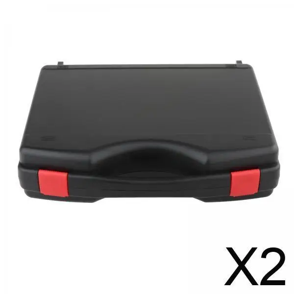 

2xProtective Toolbox with Sponge Wear Resistant Lockable for Workplace Outdoor