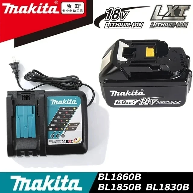 Makita Latest Upgraded BL1860 Rechargeable Battery 18 V 6.0A Lithium for Makita 18V Battery BL1840 BL1850 BL1830 BL1860B LXT 400