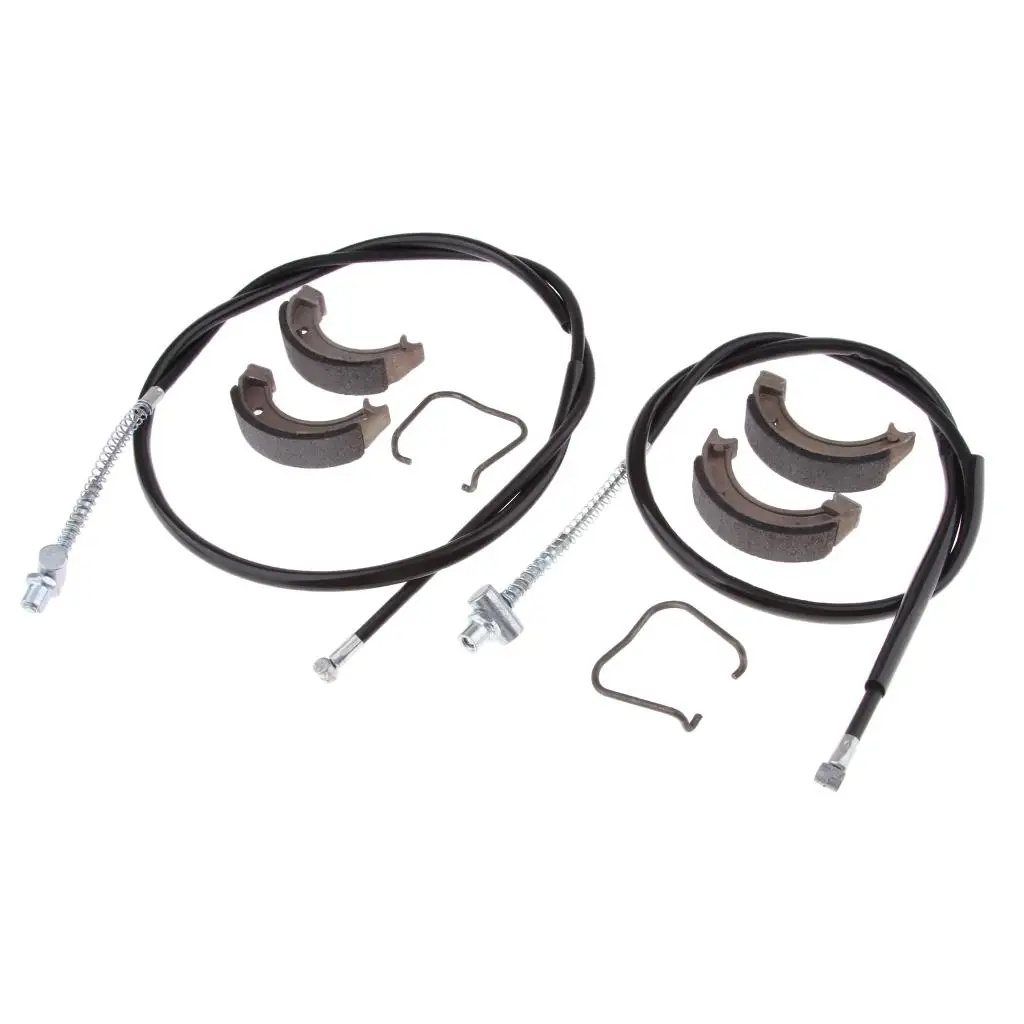 Cable de rotura delantero y trasero de 120cm con 2 zapatas de freno de piezas para Yamaha 50, para Peewee50, características de estabilidad de alta temperatura