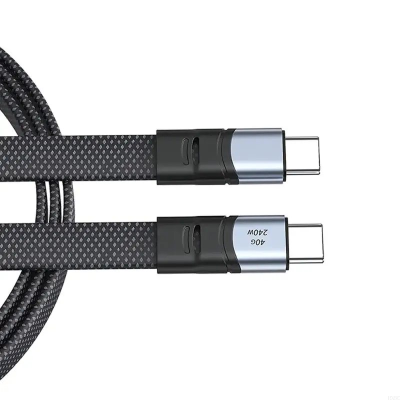 HX5C USB C carregamento rápido liso Nylon Fio 240W transmissão dados rápida