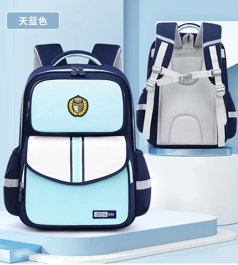 Kinder-Schulrucksack für Jungen und Mädchen der Klassen 1,6, leicht, Oxford-Stoff, wasserdicht, langlebig, Büchertasche mit ergonomischem Design – Detail 18