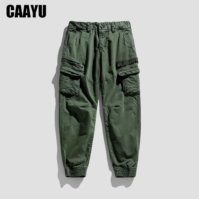 

CAAYU Joggers Cargo Pants Mens Casual Hip Hop Pocket Male Trendy Clothing Trousers Sweatpants Streetwear Techwear Pants Oversize