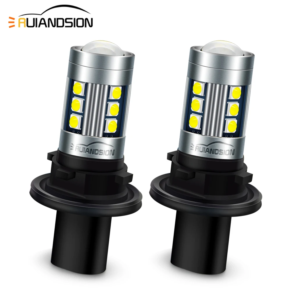 

RUIANDSION H11 Fog Lights LED PH24W Socket Canbus Bulbs 10-30V For Truck DRL Car Daytime Driving Light Brake Reverse Signal Lamp
