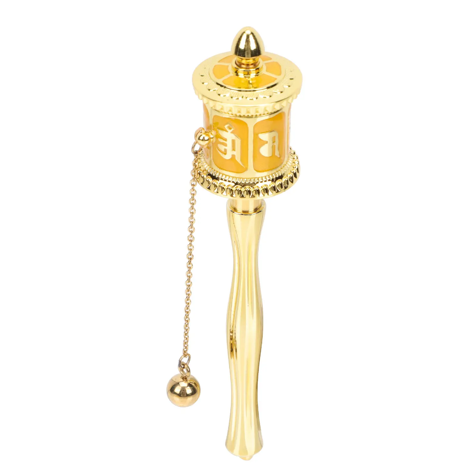 Alloy Buddhist Prayer Wheel Exquisite Wear-Resistant Silent Rotation for Meditation Religious Prayer Wheel Decor Home Blessing - view 6