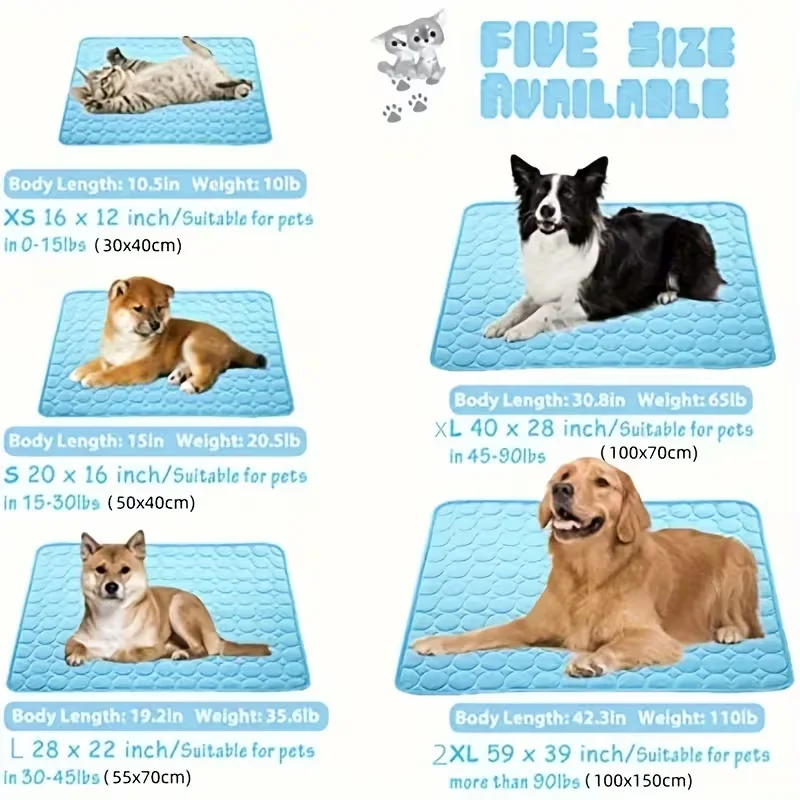 Colchoneta refrescante para perros - lavable a máquina, antideslizante