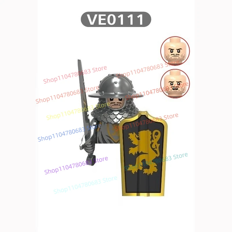 MOC طبعة جديدة بنة شخصيات صغيرة شخصيات صغيرة ألعاب القرون الوسطى هدايا العيد المقتنيات التماثيل الزخرفية