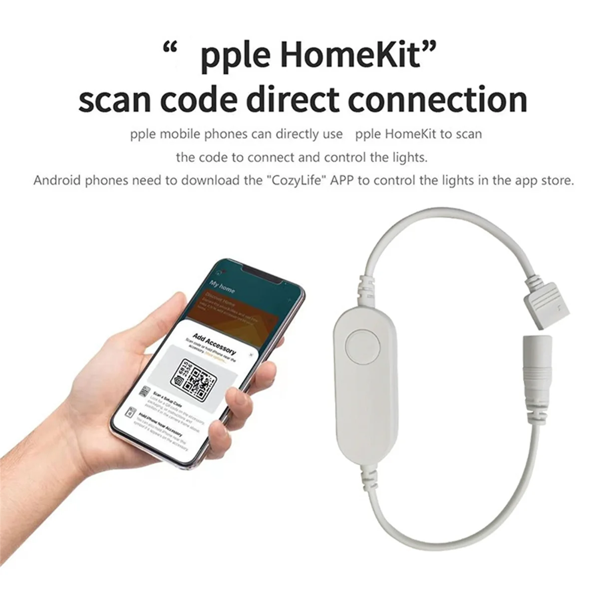 Pengontrol Strip Lampu LED Cerdas RGB untuk Kontrol Suara 12V dengan Remote 2.4G