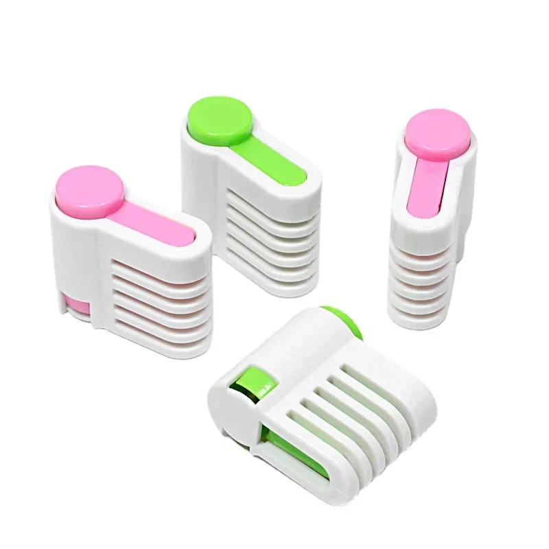 2 Pieces / Set 5 Layers Cut Bread Knife Splitter Toast Slicer Bread Cutter Food-Grade Plastic Cake Bread Cutter