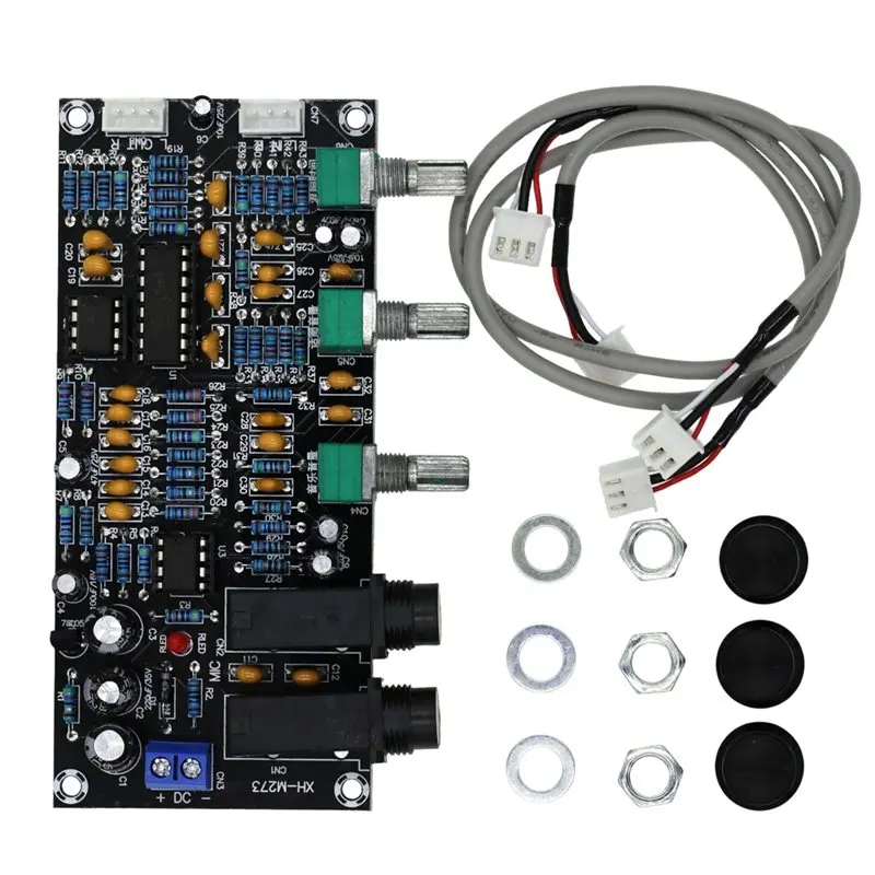 A42T-XH-M273 Digital Preamplifier Board DC 12-24V Microphone Amplifier Karaoke Reverberation Microphone Control view 3