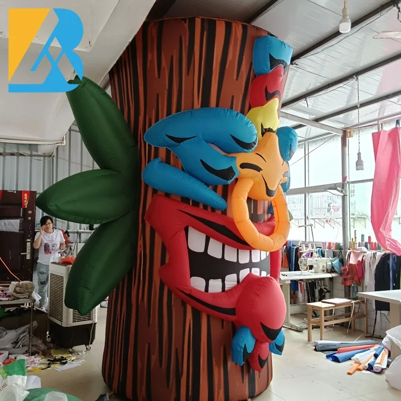 Bespoke Colourful Theme Party Giant Inflatable Totem Backdrop for Event Party Decor Toy