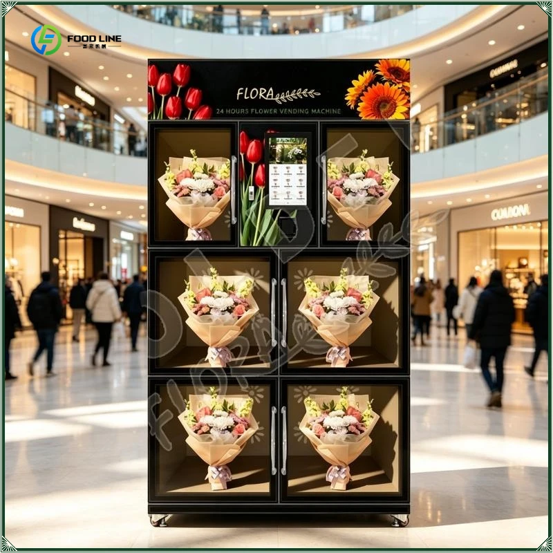 Factory Direct Sell New Model Full Automatic Floss Flower Vending Machine Automatic Vending Machine FL Customized