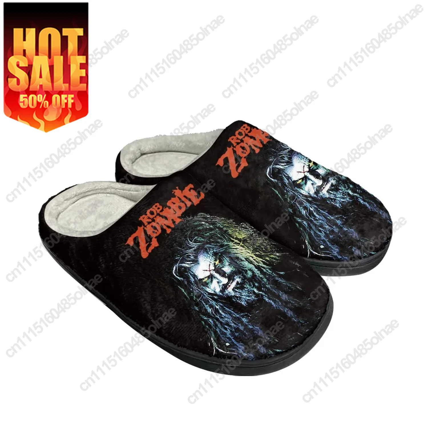 Rob Zombie Home Cotton Slippers Mens Womens Hellbilly Deluxe Plush Bedroom Casual Keep Warm Shoes Thermal Indoor Slipper Shoe