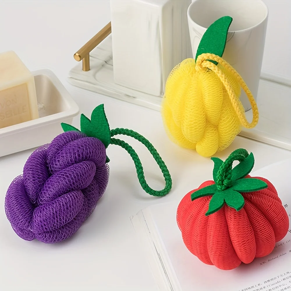 Esponja Exfoliante de Baño, Bola de Baño de Malla Suave para Espumar, Herramienta de Limpieza Corporal, Accesorios de Baño