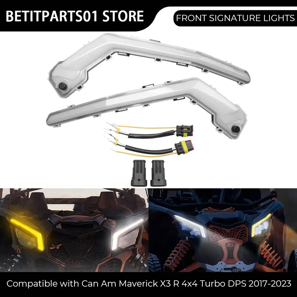 

Для Maverick X3 MAX XRS Turbo RR с Smart-Shox, 72 дюйма, 2023 год # 710004994 1 пара передних светодиодных сигнальных фонарей с указателями поворота в сборе