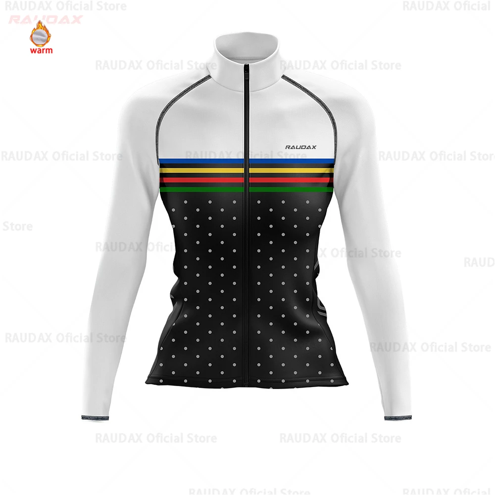 2025 raudax mulheres camisa de ciclismo inverno velo ciclismo roupas ropa mujer mtb conjunto camisa bib calças ciclismo ykywbike terno