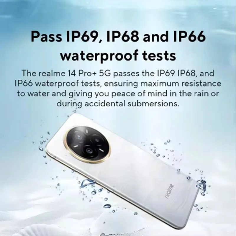 هاتف محمول Realme 14 Pro+ 5G Sony IMX896 OIS كاميرا 3X Periscope Snapdragon ® شرائح 7s Gen 3 5260 مللي أمبير 50 ميجابكسل 120 هرتز 80 وات شحن
