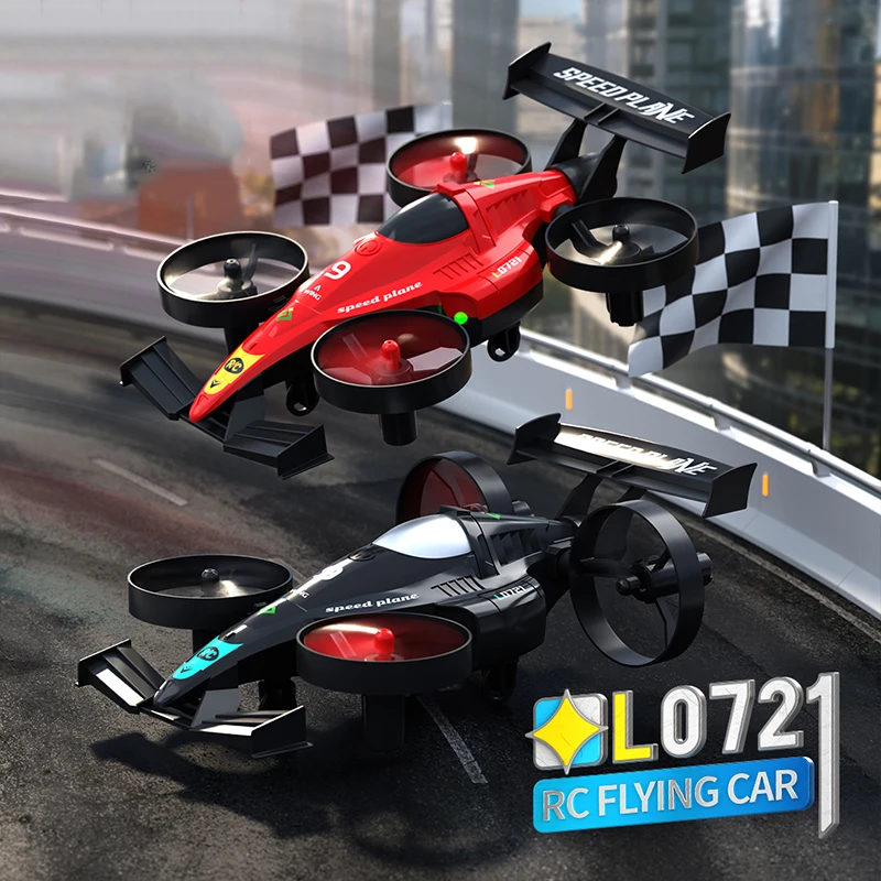 Speed Plane Remote Control Land Air Dual Use Drone Racing Car L0721 2 4G Four Axis Stunt Drifting For Adult Outdoor Flying