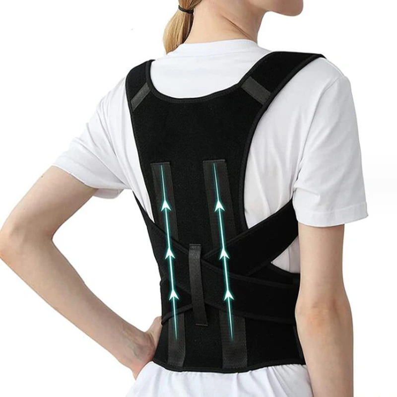 Adult Posture Corrector Belt Anti Hunchback Support Adjustable Posture Corrector Belt Back Support Sitting Position Correction