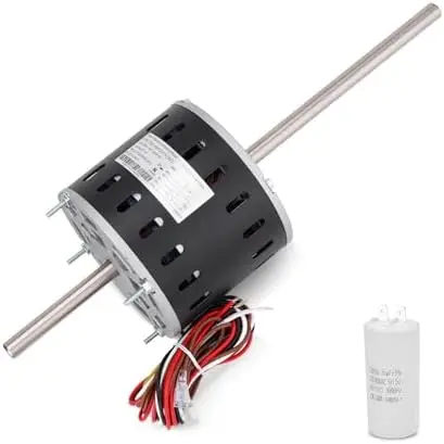 

Двигатель переменного тока для кондиционера RV, 1/3 л.с., 115 В, 2 скорости, для Mach - Замена Fasco D1092, 1468-306, 7855MVA-A11U, Y6L457D01L