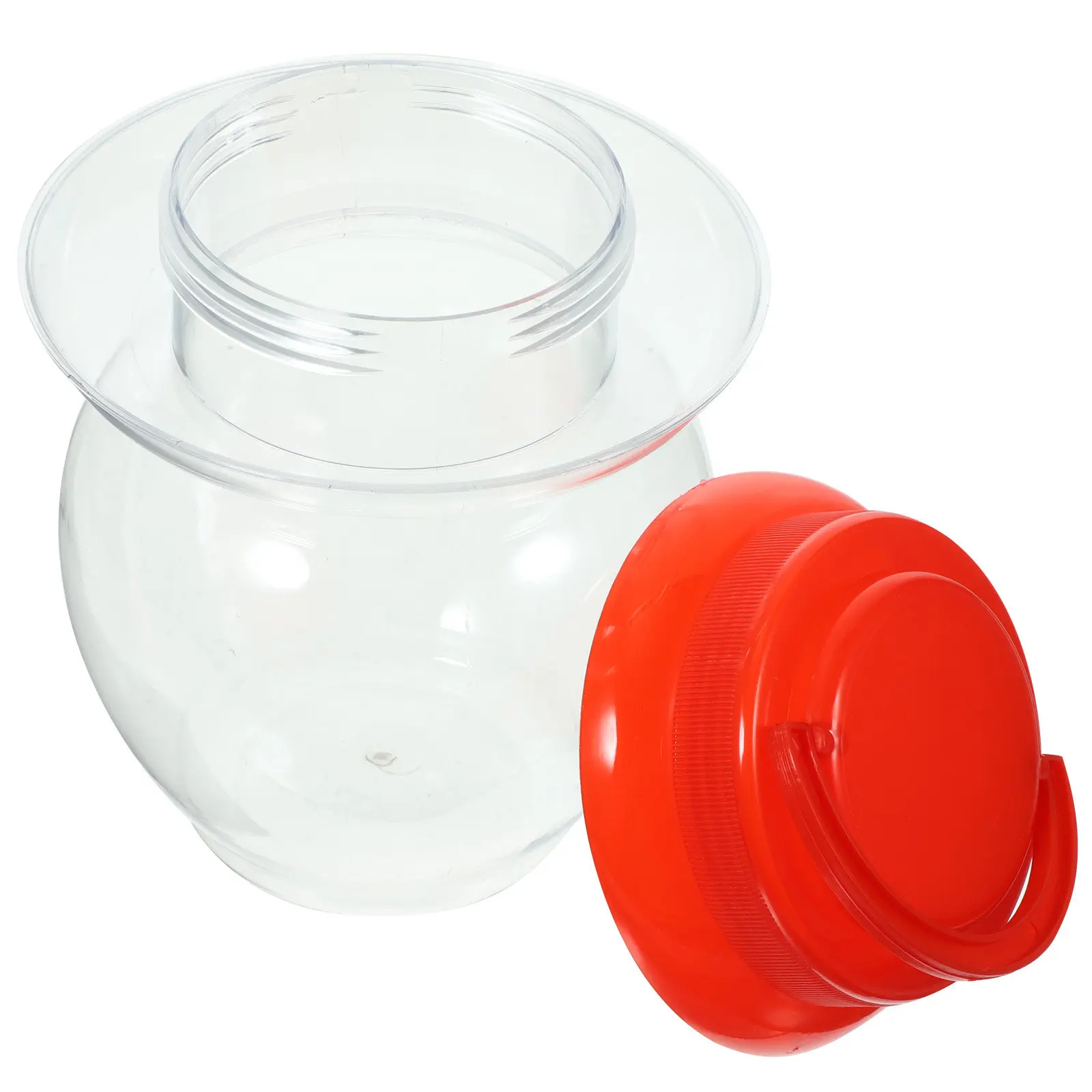 Pet Plastic Pickle Jar with Airtight Sealing Lid for Fermenting Sauerkraut Kimchi Pickled Vegetables Fermented Bean Curd Food