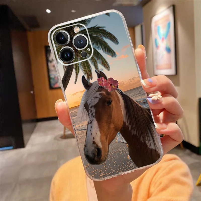 

Phone Case For iphone 17 Pro Air 17ProMax 16 15 14 13 Pro Max 16 15 14 13 Pro 15Plus foal Horse