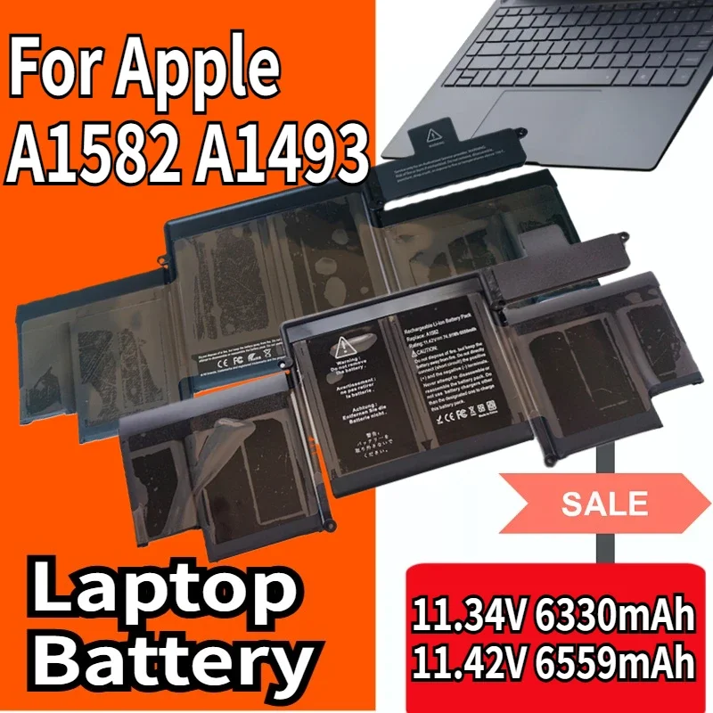 SWZY New A1582 A1493 Laptop Battery For Apple MacBook Pro 13